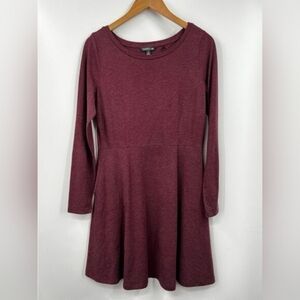 Toad&Co Burgundy Long Sleeve Dress